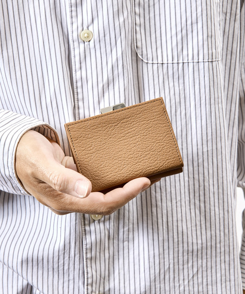 SLOW(スロウ)の「SLOW スロウ / goat-clasp trifold wallet- JULLIEN社マドラスゴートレザーミニウォレット がま口 小さい財布 / 333S146S(財布・メンズ・ブラック/ブルー/グレー/グリーン/ベージュ/イエロー・FREE)」の22枚目の写真