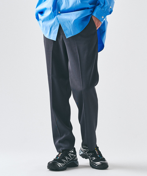 417 EDIFICE（フォーワンセブンエディフィス）の「ドライストレッチ ツイルノータックパンツ（スラックス・メンズ・ブラック/ブラウン/ライトグレー/チャコールグレー・LARGE/MEDIUM/SMALL）」の2枚目の写真