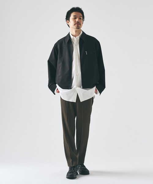 417 EDIFICE（フォーワンセブンエディフィス）の「ドライストレッチ ツイルノータックパンツ（スラックス・メンズ・ブラック/ブラウン/ライトグレー/チャコールグレー・LARGE/MEDIUM/SMALL）」の8枚目の写真