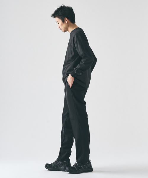 417 EDIFICE（フォーワンセブンエディフィス）の「ドライストレッチ ツイルノータックパンツ（スラックス・メンズ・ブラック/ブラウン/ライトグレー/チャコールグレー・LARGE/MEDIUM/SMALL）」の11枚目の写真