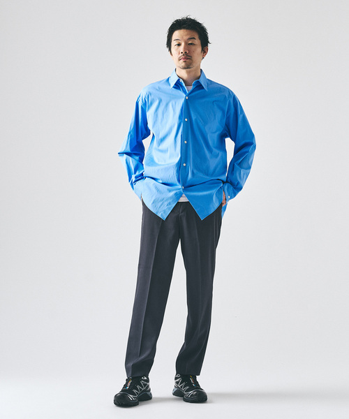 417 EDIFICE（フォーワンセブンエディフィス）の「ドライストレッチ ツイルノータックパンツ（スラックス・メンズ・ブラック/ブラウン/ライトグレー/チャコールグレー・LARGE/MEDIUM/SMALL）」の16枚目の写真