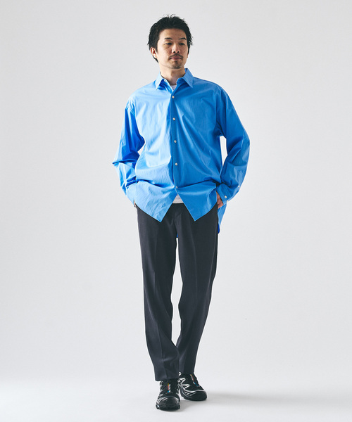 417 EDIFICE（フォーワンセブンエディフィス）の「ドライストレッチ ツイルノータックパンツ（スラックス・メンズ・ブラック/ブラウン/ライトグレー/チャコールグレー・LARGE/MEDIUM/SMALL）」の17枚目の写真