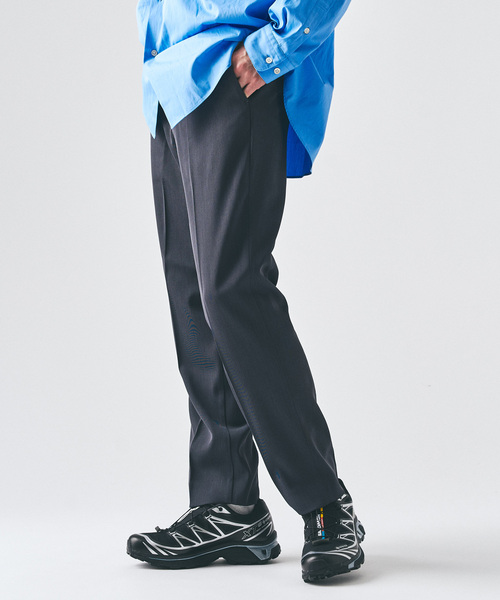 417 EDIFICE（フォーワンセブンエディフィス）の「ドライストレッチ ツイルノータックパンツ（スラックス・メンズ・ブラック/ブラウン/ライトグレー/チャコールグレー・LARGE/MEDIUM/SMALL）」の19枚目の写真