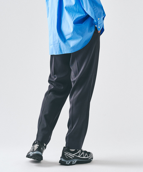 417 EDIFICE（フォーワンセブンエディフィス）の「ドライストレッチ ツイルノータックパンツ（スラックス・メンズ・ブラック/ブラウン/ライトグレー/チャコールグレー・LARGE/MEDIUM/SMALL）」の20枚目の写真