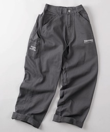 【78】【THRASHER/スラッシャー】ワンポイント刺繍 デニム カツラギ ペインターパンツ ピスネーム付き