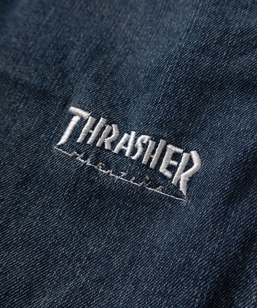THRASHER(スラッシャー)の「【78】【THRASHER/スラッシャー】ワンポイント刺繍 デニム カツラギ ペインターパンツ ピスネーム付き(デニムパンツ・メンズ・ワンウォッシュ/ブラック/オフホワイト/グレー/ブルー/ベージュ・M/S/XL/L)」の10枚目の写真
