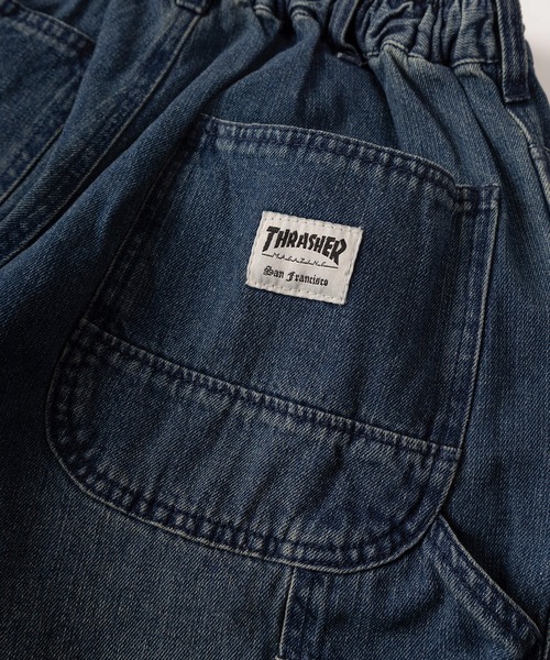 THRASHER(スラッシャー)の「【78】【THRASHER/スラッシャー】ワンポイント刺繍 デニム カツラギ ペインターパンツ ピスネーム付き(デニムパンツ・メンズ・ワンウォッシュ/ブラック/オフホワイト/グレー/ブルー/ベージュ・M/S/XL/L)」の12枚目の写真