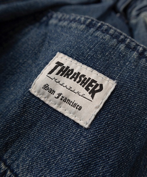 THRASHER(スラッシャー)の「【78】【THRASHER/スラッシャー】ワンポイント刺繍 デニム カツラギ ペインターパンツ ピスネーム付き(デニムパンツ・メンズ・ワンウォッシュ/ブラック/オフホワイト/グレー/ブルー/ベージュ・M/S/XL/L)」の14枚目の写真