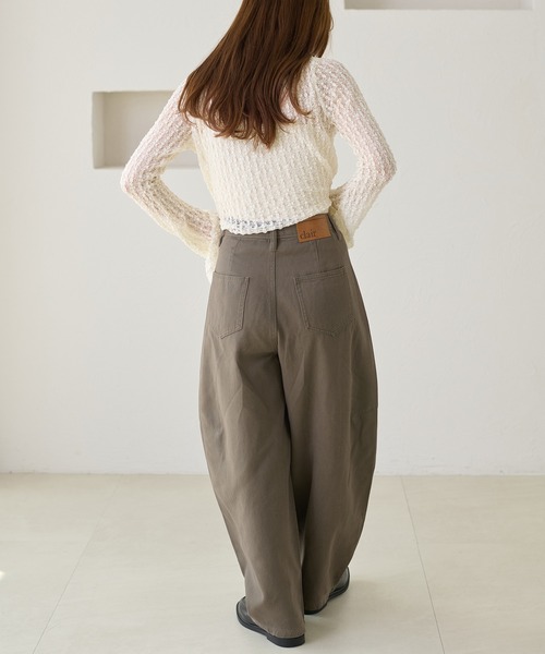 apres jour clair(アプレジュールクレア)の「【apres jour clair】カーブデザインデニムパンツ(デニムパンツ・レディース・インディゴブルー/アイボリー/ライトブルー/ブラウン系その他・LARGE/SMALL/MEDIUM)」の15枚目の写真