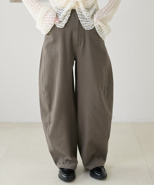 apres jour clair(アプレジュールクレア)の「【apres jour clair】カーブデザインデニムパンツ(デニムパンツ・レディース・インディゴブルー/アイボリー/ライトブルー/ブラウン系その他・LARGE/SMALL/MEDIUM)」の6枚目の写真