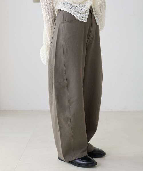 apres jour clair(アプレジュールクレア)の「【apres jour clair】カーブデザインデニムパンツ(デニムパンツ・レディース・インディゴブルー/アイボリー/ライトブルー/ブラウン系その他・LARGE/SMALL/MEDIUM)」の8枚目の写真