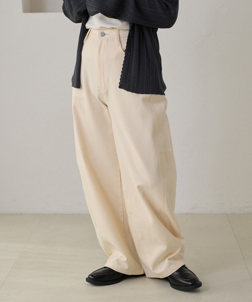 apres jour clair(アプレジュールクレア)の「【apres jour clair】カーブデザインデニムパンツ(デニムパンツ・レディース・インディゴブルー/アイボリー/ライトブルー/ブラウン系その他・LARGE/SMALL/MEDIUM)」の19枚目の写真