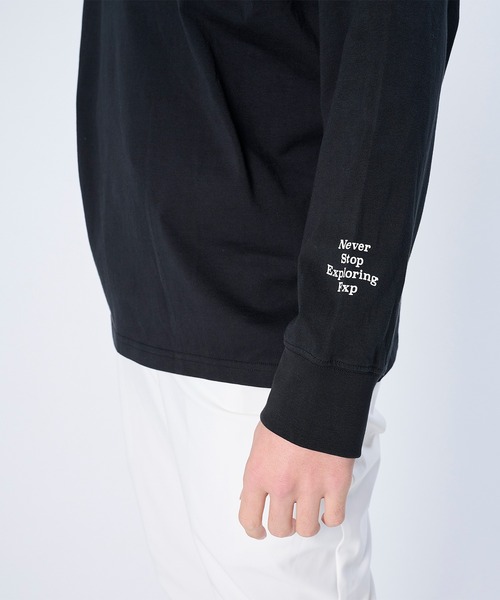 FLASH PACKER(フラッシュパッカー)の「FLASH PACKER フラッシュパッカー / リラックスシルエット Dry Silky Cotton セミモックネック ロングスリーブTシャツ // XSMLT-WV(Tシャツ/カットソー・メンズ・ホワイト/ブラック/ネイビー・SMALL/MEDIUM/LARGE/X-LARGE)」の8枚目の写真