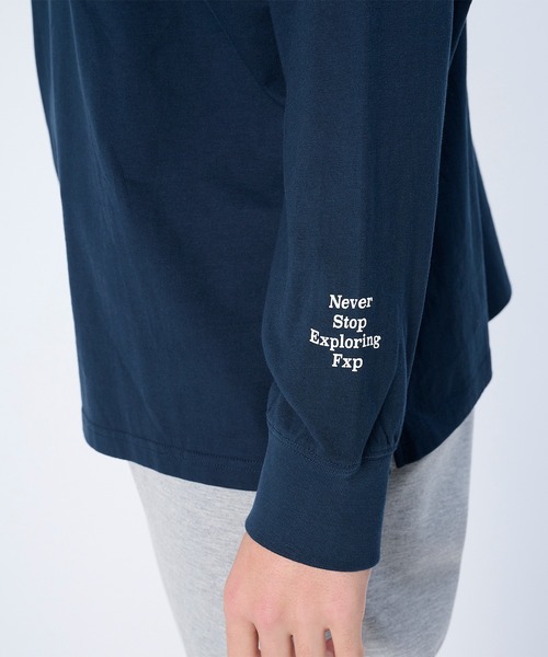 FLASH PACKER(フラッシュパッカー)の「FLASH PACKER フラッシュパッカー / リラックスシルエット Dry Silky Cotton セミモックネック ロングスリーブTシャツ // XSMLT-WV(Tシャツ/カットソー・メンズ・ホワイト/ブラック/ネイビー・SMALL/MEDIUM/LARGE/X-LARGE)」の14枚目の写真