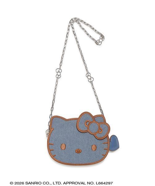 ハローキティ　サンリオハウス　バッグ　ブルー ハローキティ フェイスショルダーバッグ（ショルダーバッグ）｜sanrio