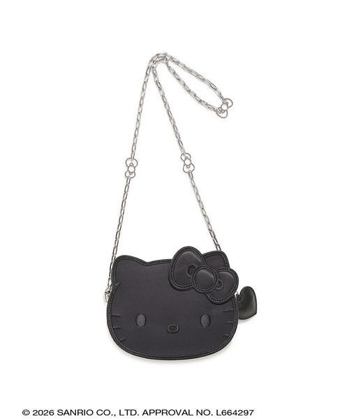sanrio house(サンリオハウス)の「ハローキティ フェイスショルダーバッグ(ショルダーバッグ・レディース・ブラック/ライトピンク/インディゴブルー/ホワイト/ブラウン・F)」の6枚目の写真