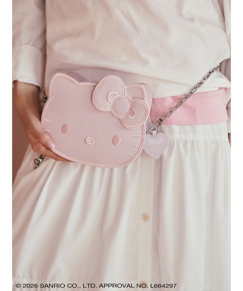 sanrio house(サンリオハウス)の「ハローキティ フェイスショルダーバッグ(ショルダーバッグ・レディース・ブラック/ライトピンク/インディゴブルー/ホワイト/ブラウン・F)」の9枚目の写真