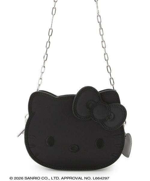 sanrio house(サンリオハウス)の「ハローキティ フェイスショルダーバッグ(ショルダーバッグ・レディース・ブラック/ライトピンク/インディゴブルー/ホワイト/ブラウン・F)」の11枚目の写真