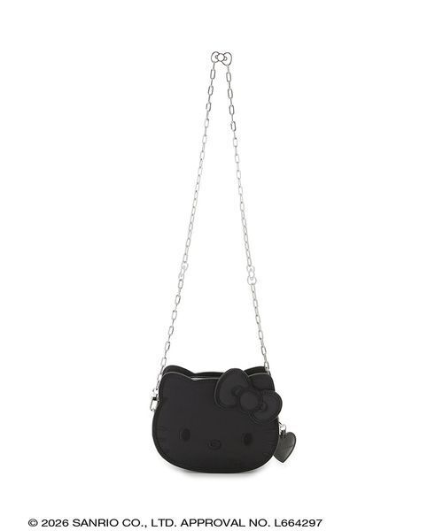 sanrio house(サンリオハウス)の「ハローキティ フェイスショルダーバッグ(ショルダーバッグ・レディース・ブラック/ライトピンク/インディゴブルー/ホワイト/ブラウン・F)」の18枚目の写真