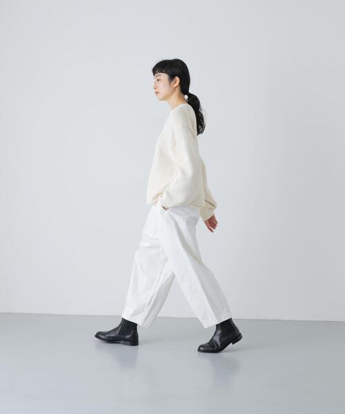 かぐれ（カグレ）の「コットンローゲージショートカーディガン（カーディガン/ボレロ・レディース・ブラック/アイボリー・FREE）」の15枚目の写真