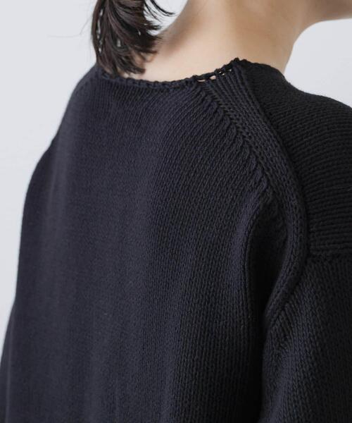 かぐれ（カグレ）の「コットンローゲージショートカーディガン（カーディガン/ボレロ・レディース・ブラック/アイボリー・FREE）」の5枚目の写真