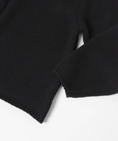 かぐれ（カグレ）の「コットンローゲージショートカーディガン（カーディガン/ボレロ・レディース・ブラック/アイボリー・FREE）」の7枚目の写真