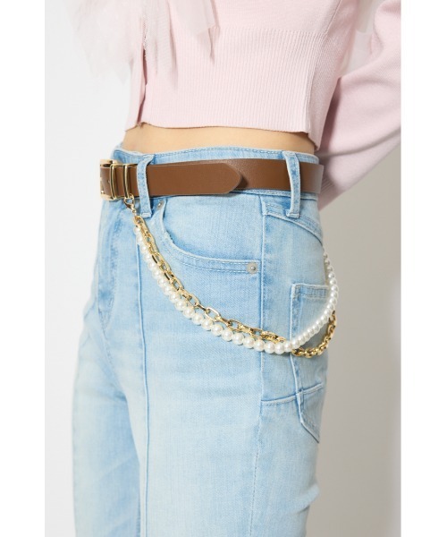 rienda（リエンダ）の「チェーン付きベルト 春服（ベルト・レディース・ブラウン/ブラック・FREE）」の18枚目の写真