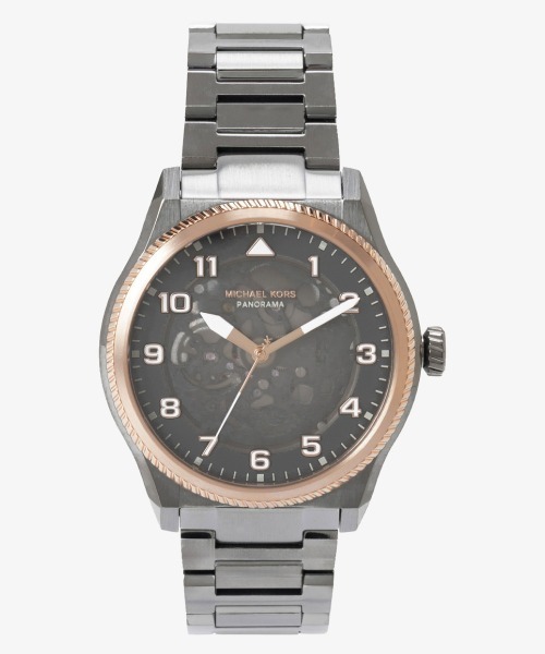 MICHAEL KORS(マイケルコース)の「PANORAMA 2tone ウォッチ オーバーサイズ(アナログ腕時計・メンズ・ガンメタ・FREE)」の1枚目の写真