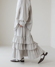 LOWRYS FARM | チェックフリルボリュームスカート 639580(スカート)