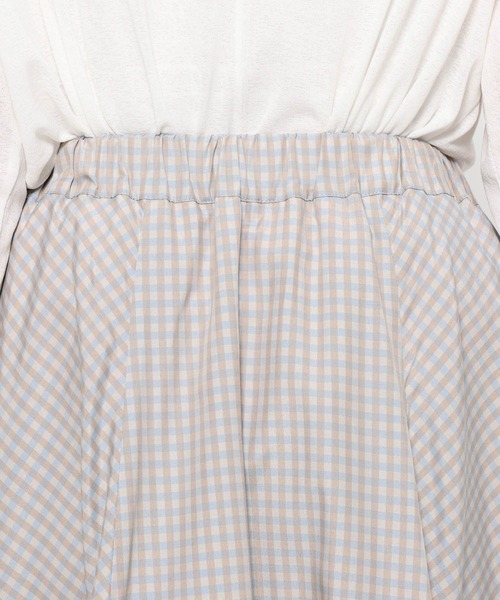 LOWRYS FARM（ローリーズファーム）の「チェックフリルボリュームスカート 639580（スカート・レディース・ライトブルー/ブラウン・FREE）」の13枚目の写真