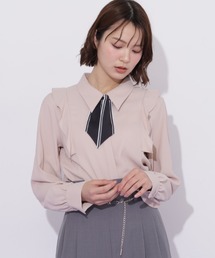 ppp♡ジルバイジルスチュアート今期新作花柄刺繍ブラウス JILL by JILL STUART｜ジル バイ ジル スチュアートのシャツ/ブラウス