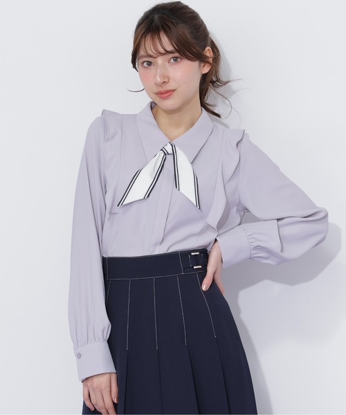 JILL by JILL STUART（ジルバイジルスチュアート）の「スカーフ付きブラウス（シャツ/ブラウス・レディース・ピンク/ホワイト/グレー・FREE）」の15枚目の写真