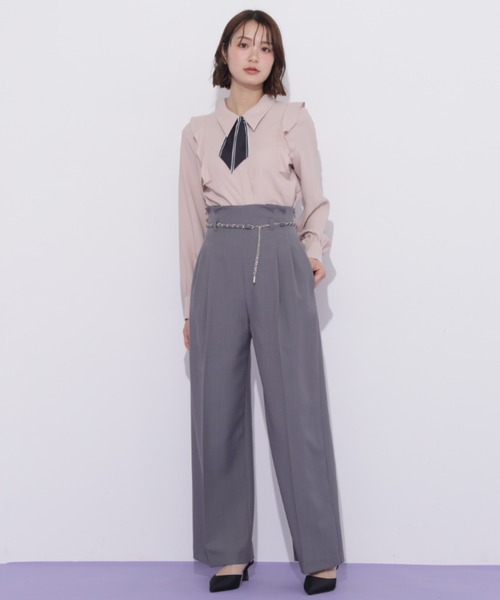JILL by JILL STUART（ジルバイジルスチュアート）の「スカーフ付きブラウス（シャツ/ブラウス・レディース・ピンク/ホワイト/グレー・FREE）」の11枚目の写真