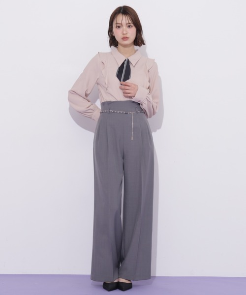 JILL by JILL STUART（ジルバイジルスチュアート）の「スカーフ付きブラウス（シャツ/ブラウス・レディース・ピンク/ホワイト/グレー・FREE）」の12枚目の写真