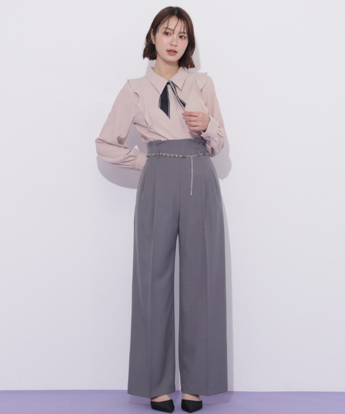 JILL by JILL STUART（ジルバイジルスチュアート）の「スカーフ付きブラウス（シャツ/ブラウス・レディース・ピンク/ホワイト/グレー・FREE）」の10枚目の写真