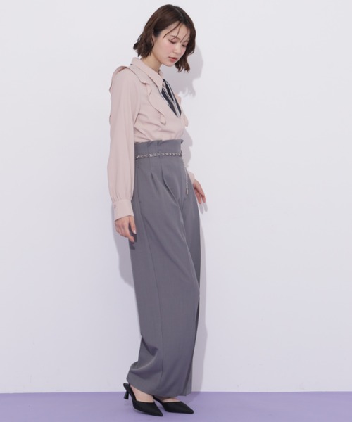 JILL by JILL STUART（ジルバイジルスチュアート）の「スカーフ付きブラウス（シャツ/ブラウス・レディース・ピンク/ホワイト/グレー・FREE）」の14枚目の写真