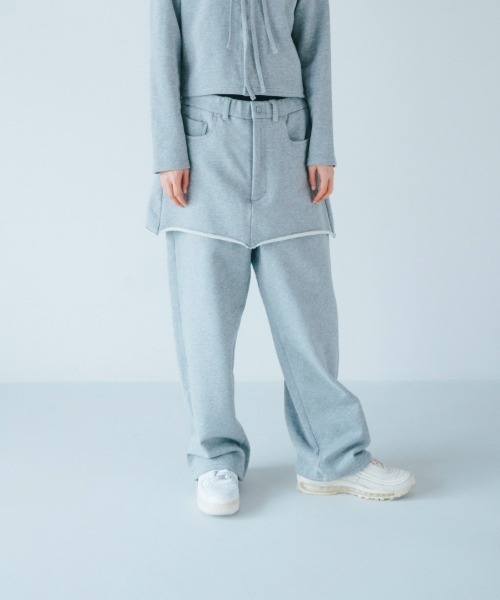soduk(スドーク)の「trousers' skirt(スウェットパンツ・レディース・グレー/ブラック・SMALL/MEDIUM)」の13枚目の写真