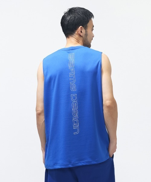TIGORA by BEAMS DESIGN（ティゴラバイビームスデザイン）の「ティゴラ ビームス TIGORA by BEAMS DESIGN トレーニングノースリーブTシャツ（Tシャツ/カットソー・メンズ・ホワイト/ロイヤルブルー/ブラック・M/L/LL/3L）」の6枚目の写真