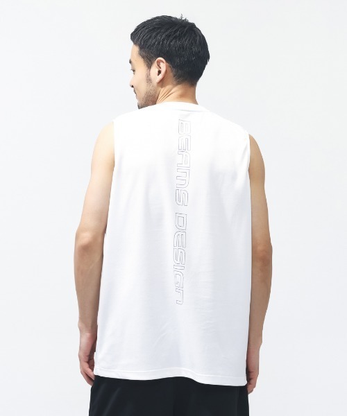 TIGORA by BEAMS DESIGN（ティゴラバイビームスデザイン）の「ティゴラ ビームス TIGORA by BEAMS DESIGN トレーニングノースリーブTシャツ（Tシャツ/カットソー・メンズ・ホワイト/ロイヤルブルー/ブラック・M/L/LL/3L）」の4枚目の写真