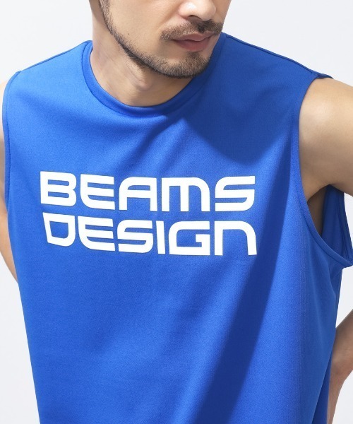 TIGORA by BEAMS DESIGN（ティゴラバイビームスデザイン）の「ティゴラ ビームス TIGORA by BEAMS DESIGN トレーニングノースリーブTシャツ（Tシャツ/カットソー・メンズ・ホワイト/ロイヤルブルー/ブラック・M/L/LL/3L）」の8枚目の写真