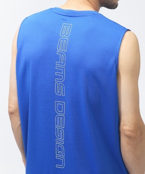 TIGORA by BEAMS DESIGN（ティゴラバイビームスデザイン）の「ティゴラ ビームス TIGORA by BEAMS DESIGN トレーニングノースリーブTシャツ（Tシャツ/カットソー・メンズ・ホワイト/ロイヤルブルー/ブラック・M/L/LL/3L）」の10枚目の写真