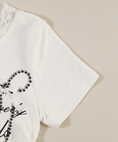 PHILLY(フィリー)の「リボングラフィックサイドドロストT(Tシャツ/カットソー・レディース・杢グレー/ホワイト・FREE)」の16枚目の写真