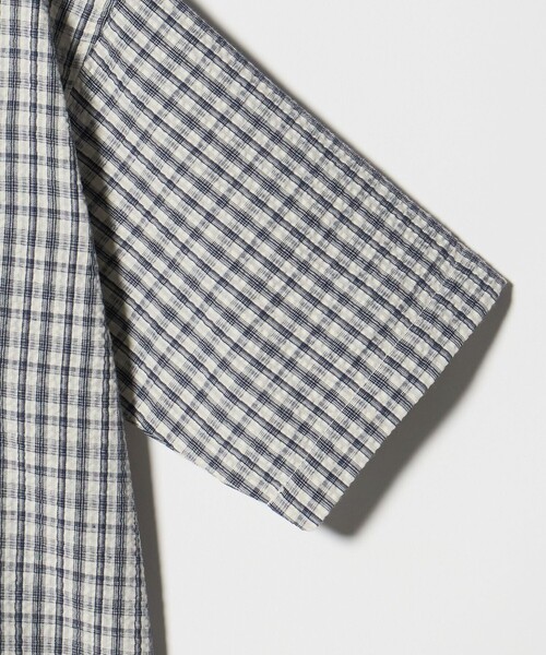 green label relaxing(グリーンレーベルリラクシング)の「チェック シャツ / キッズ 140cm-160cm(シャツ/ブラウス・キッズ・オフホワイト/ライトブルー・140cm/150cm/160cm)」の6枚目の写真