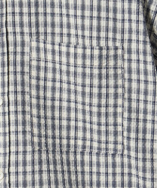 green label relaxing(グリーンレーベルリラクシング)の「チェック シャツ / キッズ 140cm-160cm(シャツ/ブラウス・キッズ・オフホワイト/ライトブルー・140cm/150cm/160cm)」の7枚目の写真