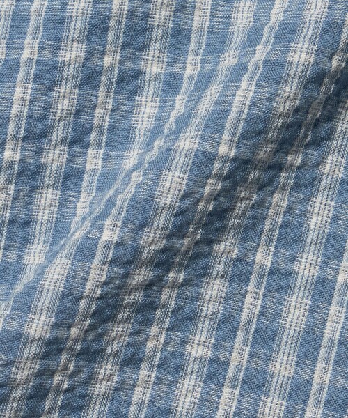 green label relaxing(グリーンレーベルリラクシング)の「チェック シャツ / キッズ 140cm-160cm(シャツ/ブラウス・キッズ・オフホワイト/ライトブルー・140cm/150cm/160cm)」の12枚目の写真