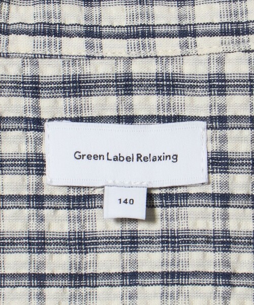 green label relaxing(グリーンレーベルリラクシング)の「チェック シャツ / キッズ 140cm-160cm(シャツ/ブラウス・キッズ・オフホワイト/ライトブルー・140cm/150cm/160cm)」の13枚目の写真