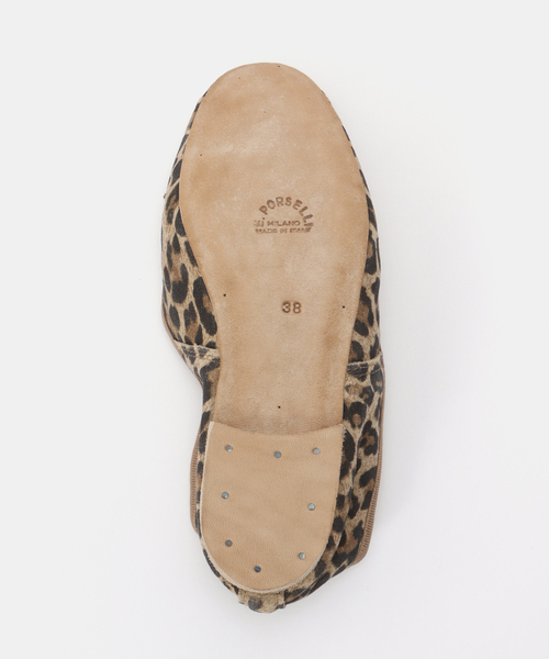 IENA（イエナ）の「PORSELLI/ポルセリ LEOPARD BALLET バレエシューズ（バレエシューズ・レディース・ベージュ・38/36）」の2枚目の写真