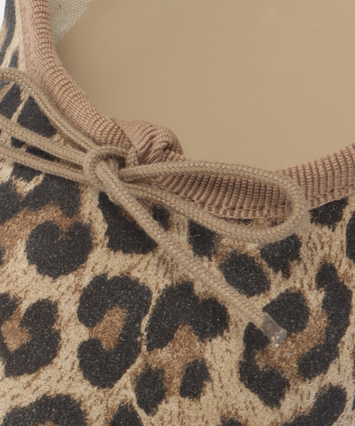 E. Porselli レオパード ヒョウ柄 バレエシューズ フラットシューズ E.PORSELLI PORSELLI ポルセリ バレエシューズ BALLERINE CAMOSCIO