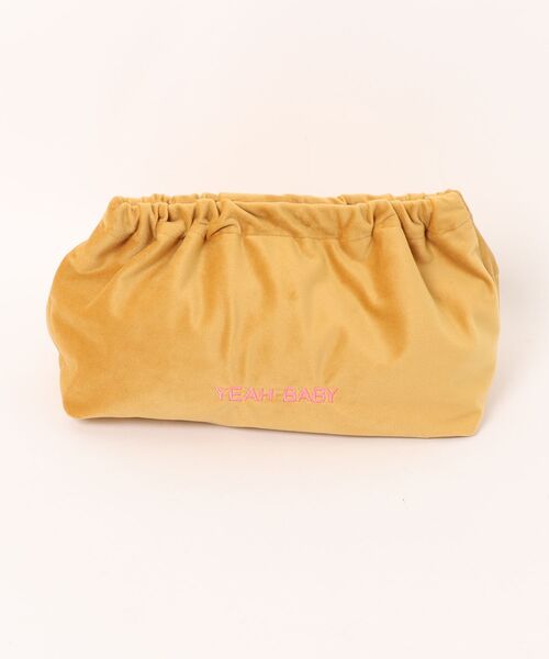 Liesse（リエス）の「【sorbet island/ソルベ アイランド】p.72-73 Embroidered Veivet Clutch Bag（クラッチバッグ・レディース・イエロー/グレー/ミント・FREE）」の3枚目の写真