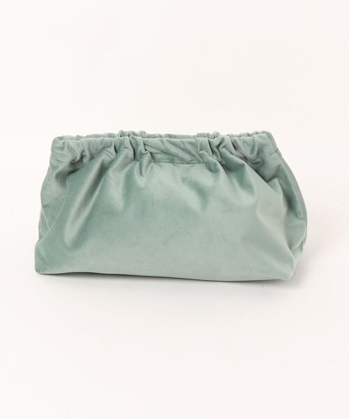 Liesse（リエス）の「【sorbet island/ソルベ アイランド】p.72-73 Embroidered Veivet Clutch Bag（クラッチバッグ・レディース・イエロー/グレー/ミント・FREE）」の4枚目の写真